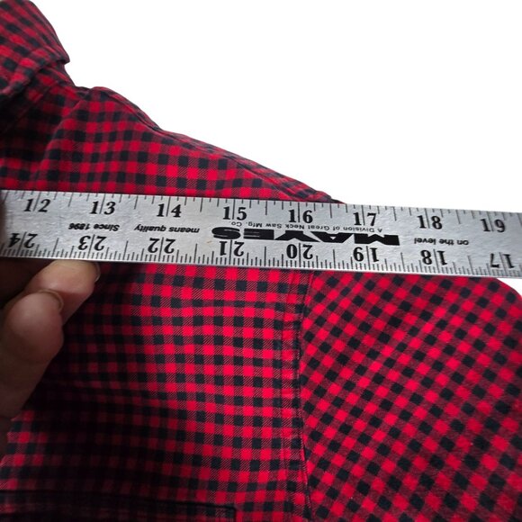 Polo Ralph Lauren Button Up Flannel Shirt Small Men's Red Black Check Long Sleev - Picture 4 of 8